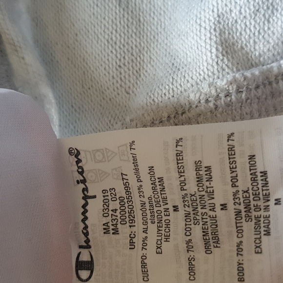 Champion Women's Heritage Wide Waistband Oxford Grey Light Jogger Slim Fit Md - Picture 13 of 16